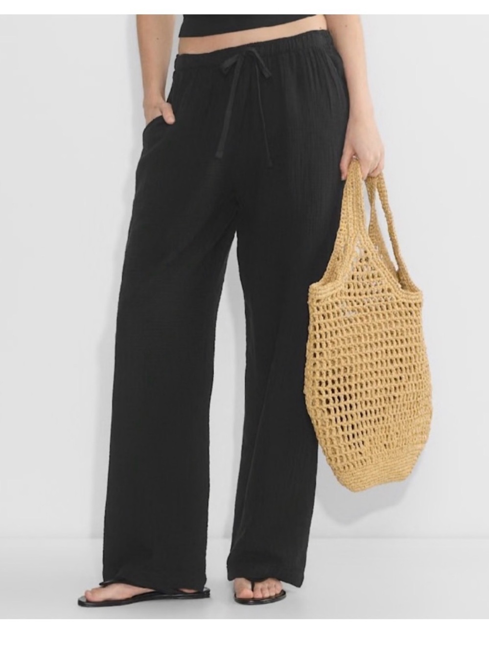 New Aritzia Little Moon Sail Pant Black M